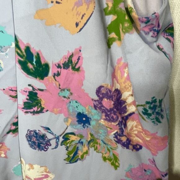 Everly Purple Floral Halter‎ Dress - Picture 3 of 4